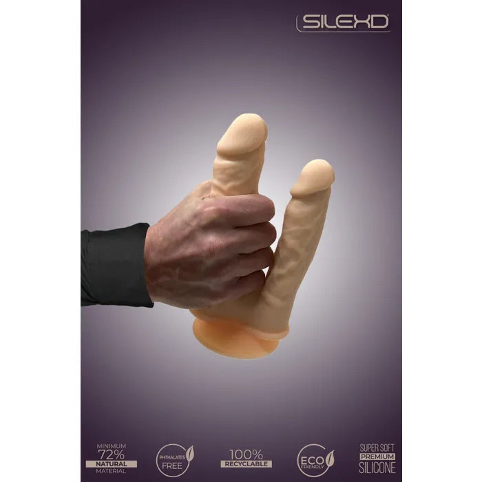 Double gode vibrant télécommandé ventouse chaise réaliste