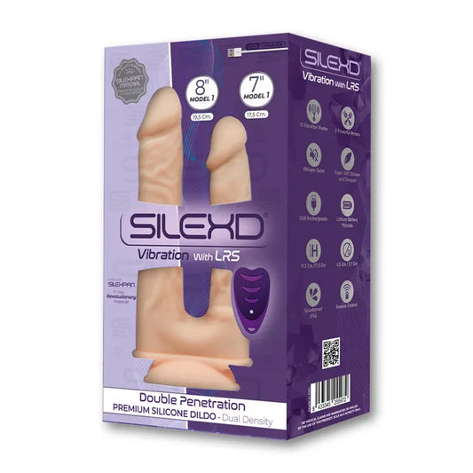 Double gode vibrant télécommandé ventouse chaise réaliste